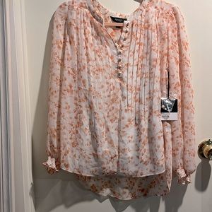 Simply Vera pink flower blouse